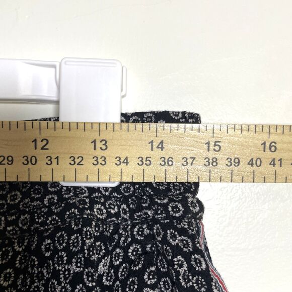 Anthropologie Ett Twa Track-Striped Joggers pants Flower Printed Black Small - Picture 6 of 11